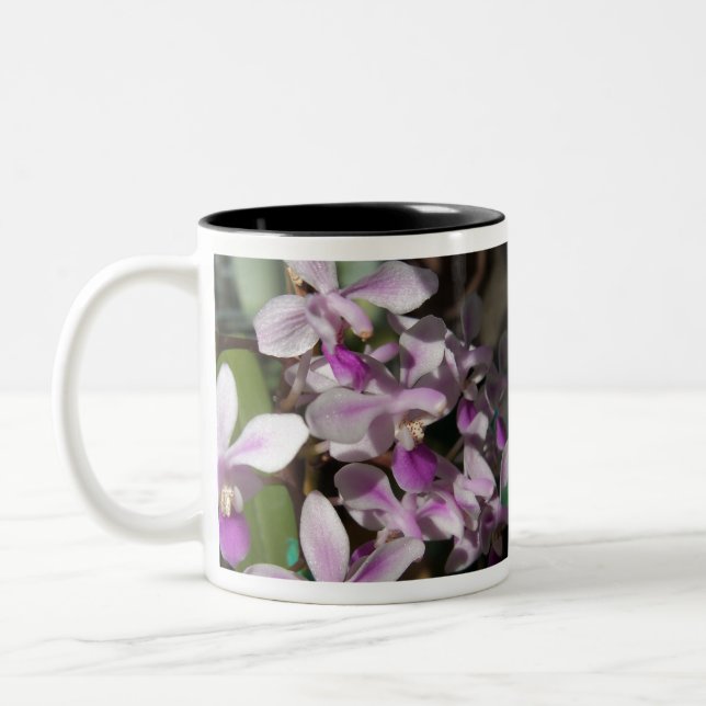 Caneca De Café Em Dois Tons orquídeas miniatura (Esquerda)