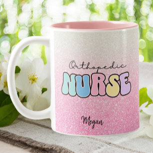 Caneca De Café Em Dois Tons Ortopedia Ortopedia RN Enfermeira Rosa