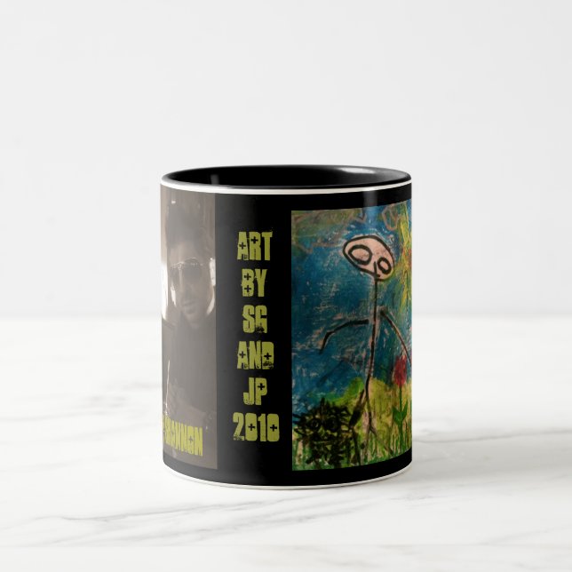Caneca De Café Em Dois Tons Os "amigos para sempre" agridem (Centro)
