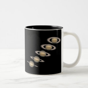 Caneca De Café Em Dois Tons Os anéis de Saturn