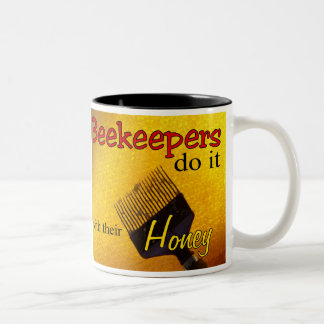 Caneca De Café Em Dois Tons Os apicultores fazem-no com o seu mel - Mug