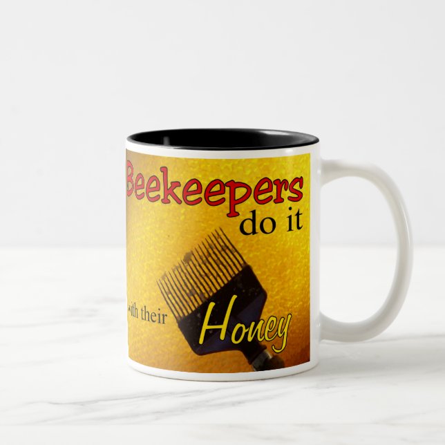 Caneca De Café Em Dois Tons Os apicultores fazem-no com o seu mel - Mug (Direita)
