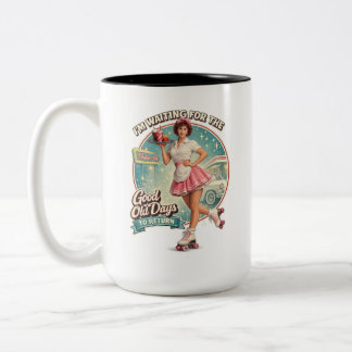Caneca De Café Em Dois Tons Os Bons Velhos Tempos