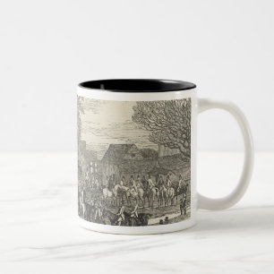 Caneca De Café Em Dois Tons Os cães do veado da rainha: A reunião, Aylesbury