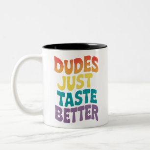 Caneca De Café Em Dois Tons Os Caras São Muito Mais Gostosos Orgulho Gay Vinta