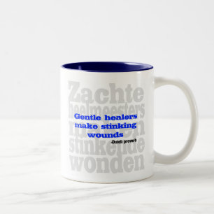 Caneca De Café Em Dois Tons Os curandeiros delicados fazem feridas tresandando