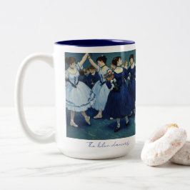 Caneca De Café Em Dois Tons Os dançarinos azuis canecam.
