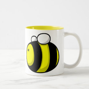 Caneca De Café Em Dois Tons Os desenhos animados Bumble a abelha
