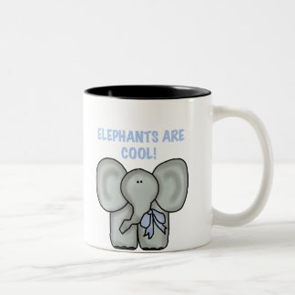 Caneca De Café Em Dois Tons Os elefantes são legal