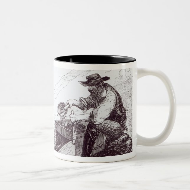 Caneca De Café Em Dois Tons Os escavadores Dourados australianos (Direita)