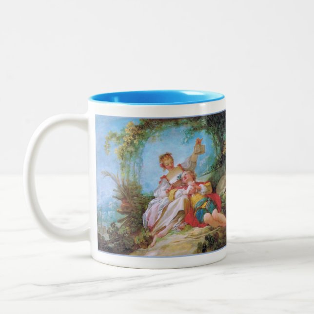 Caneca De Café Em Dois Tons Os Felizes Amantes (Esquerda)