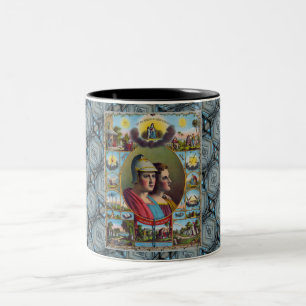 Caneca De Café Em Dois Tons Os Freemasons