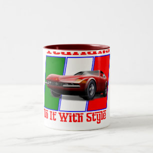 Caneca De Café Em Dois Tons Os italianos fazem-no com estilo