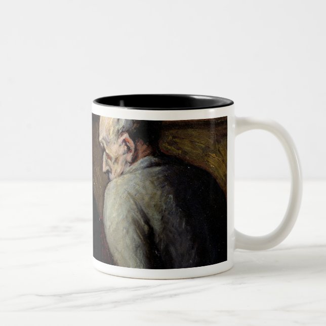 Caneca De Café Em Dois Tons Os jogadores de xadrez, c.1863-67 (Direita)