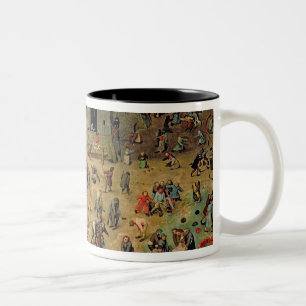 Caneca De Café Em Dois Tons Os jogos das crianças, 1560