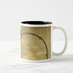 Caneca De Café Em Dois Tons Os jogos das crianças: detalhe de uma criança com