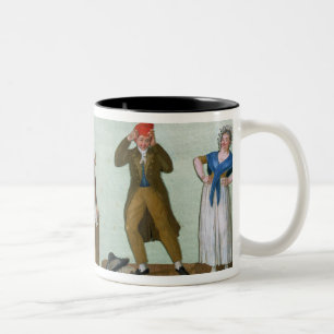 Caneca De Café Em Dois Tons Os Knitters de Jacobin