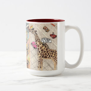 Caneca De Café Em Dois Tons Os lava-vidros