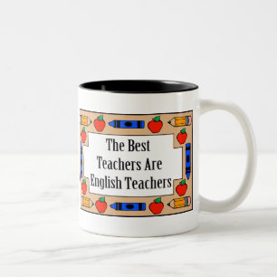 Caneca De Café Em Dois Tons Os melhores professores são professores de inglê