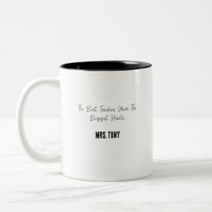 Caneca De Café Em Dois Tons Os Melhores Professores Têm Os Maiores Corações Ed