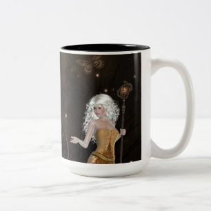 Caneca De Café Em Dois Tons Os Observadores - Designs Fantásticos