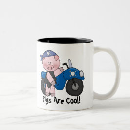 Caneca De Café Em Dois Tons Os porcos são legal