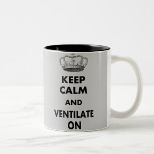 Caneca De Café Em Dois Tons Os presentes respiratórios da terapia "mantêm a