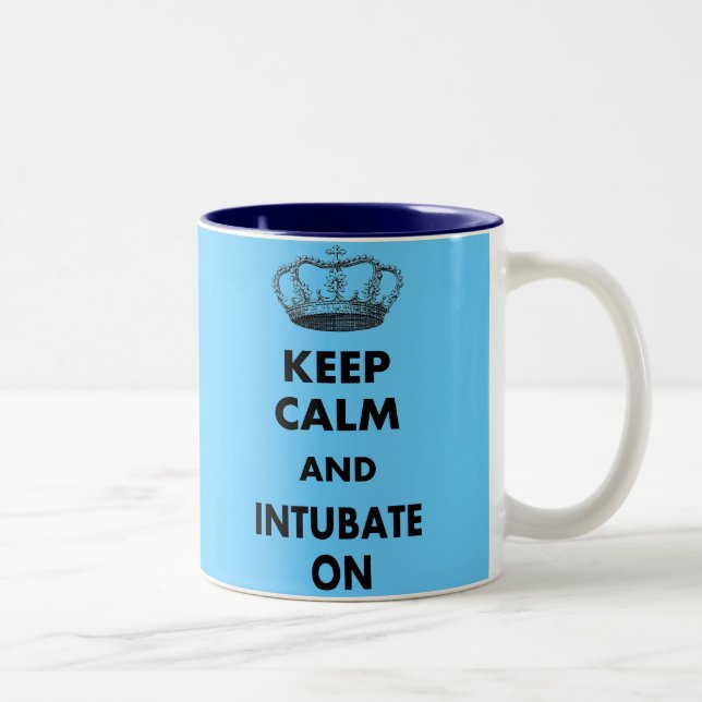 Caneca De Café Em Dois Tons Os presentes respiratórios da terapia "mantêm a (Direita)