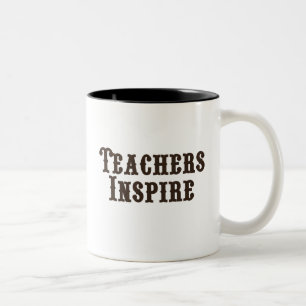 Caneca De Café Em Dois Tons Os professores inspiram