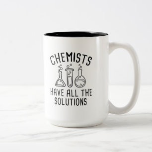 Caneca De Café Em Dois Tons Os Químicos Têm Todas As Soluções