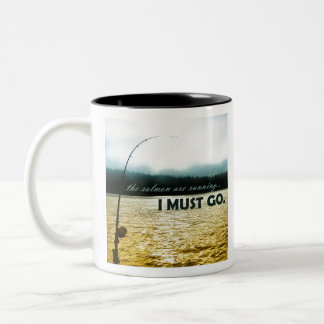 Caneca De Café Em Dois Tons Os salmões estão funcionando