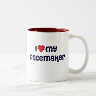 Caneca De Café Em Dois Tons Os t-shirt do pacemaker obtêm presentes bons