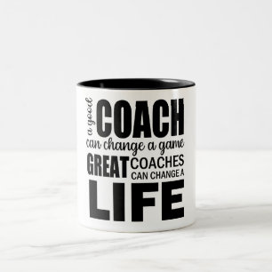 Caneca De Café Em Dois Tons Os Treinadores De excelente Podem Mudar A Vida