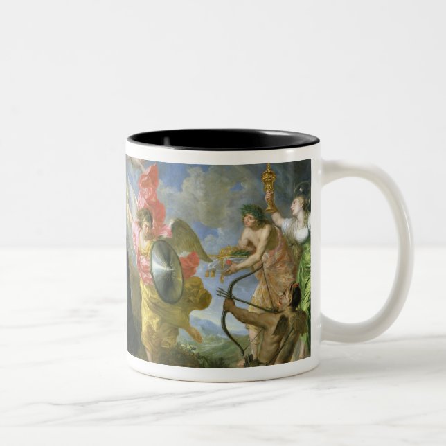 Caneca De Café Em Dois Tons Os votos do santo Aloysius de Gonzaga (Direita)