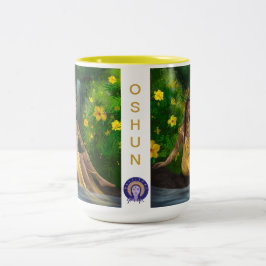 Caneca De Café Em Dois Tons Oshun Orisha/Deusa Tea Mug (Corpo do Cheio)