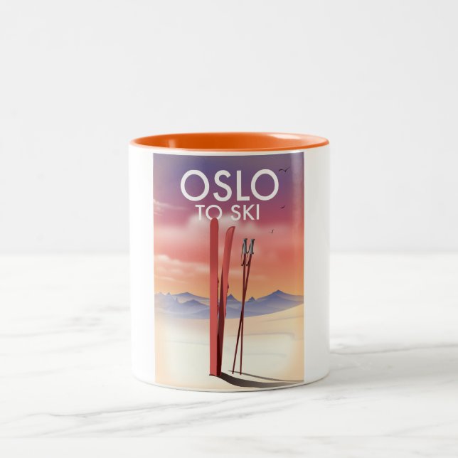 Caneca De Café Em Dois Tons Oslo Para Esqui (Centro)