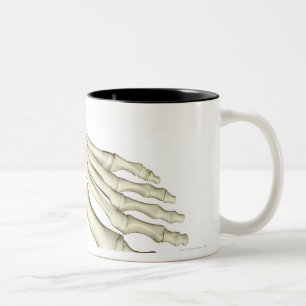 Caneca De Café Em Dois Tons Ossos do pé 2