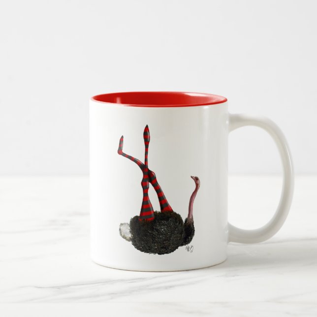 Caneca De Café Em Dois Tons Ostrich com Leggings (Direita)