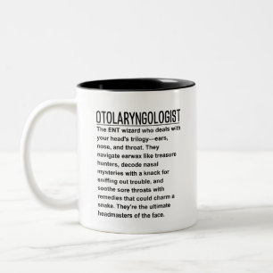 Caneca De Café Em Dois Tons Otolaringologista