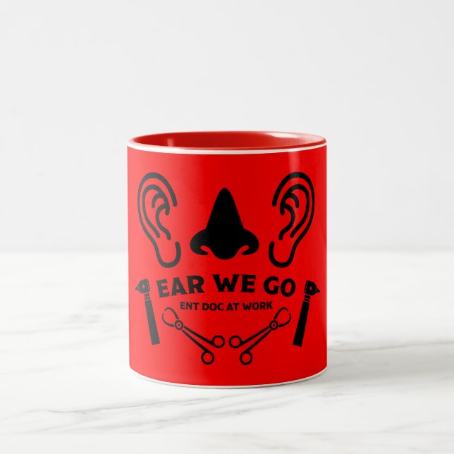 Caneca De Café Em Dois Tons Otorrinolaringologia Otorrinolaringologista ENT    (Centro)