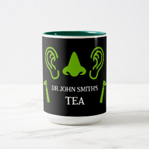 Caneca De Café Em Dois Tons Otorrinolaringologista Otorrinolaringologia ENT