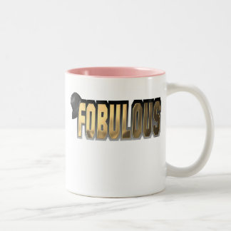 Caneca De Café Em Dois Tons Ouro de Fobulous