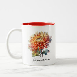 Caneca De Café Em Dois Tons Ouro Harvest Chrysanthemum, personalizado