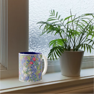 Caneca De Café Em Dois Tons Ouro Lily Vintage Padrão Floral William Morris