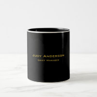 Ouro Metálico & Preto Moderno Elegante Profissiona