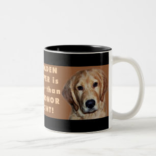 Caneca De Café Em Dois Tons Ouro Retriever Mug