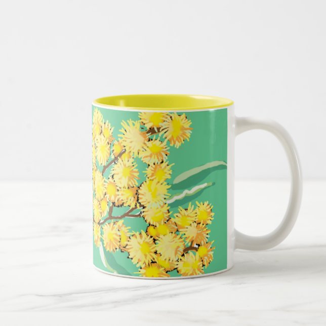 Caneca De Café Em Dois Tons Ouro - símbolo da Austrália (Direita)