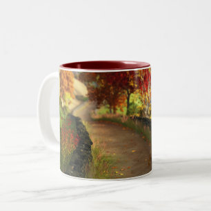 Caneca De Café Em Dois Tons Outono no Glen Mug