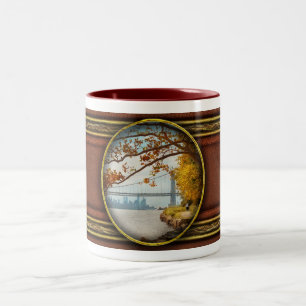 Caneca De Café Em Dois Tons Outono - Outono nos Pallisades