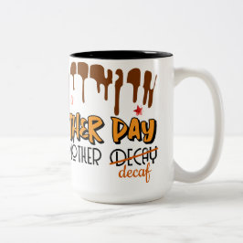 Caneca De Café Em Dois Tons Outro Dia - Outro Decaf - Café De Relógio Crânio